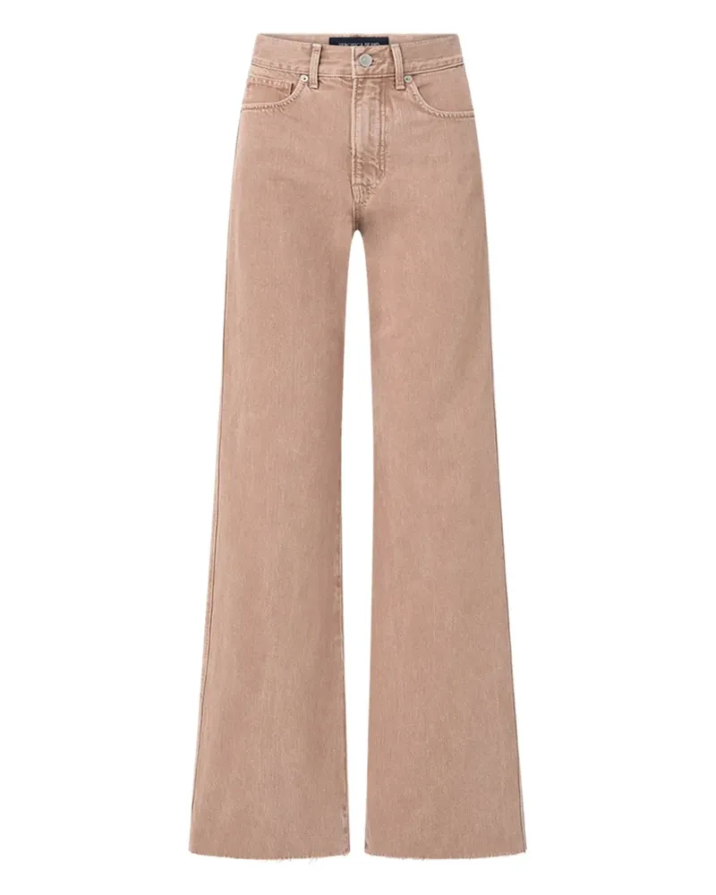 Veronica Beard frayed wide-leg jeans - Braun Braun