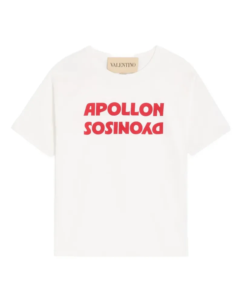 Valentino Garavani T-Shirt mit Apollon Dyonisos-Print - Weiß Weiß