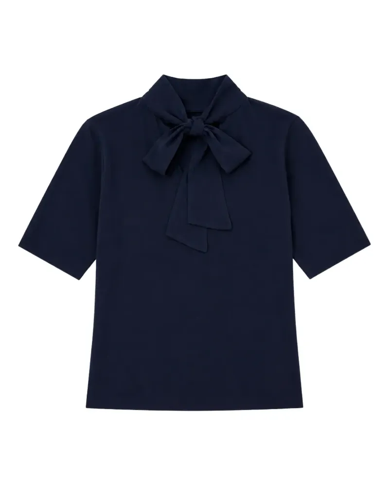 Seventy T-Shirt mit Schleife - Blau Blau
