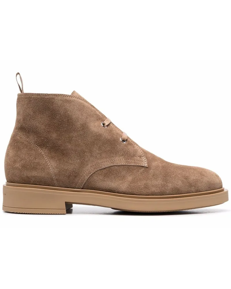 Gianvito Rossi Desert-Boots mit Schnürung - Braun Braun