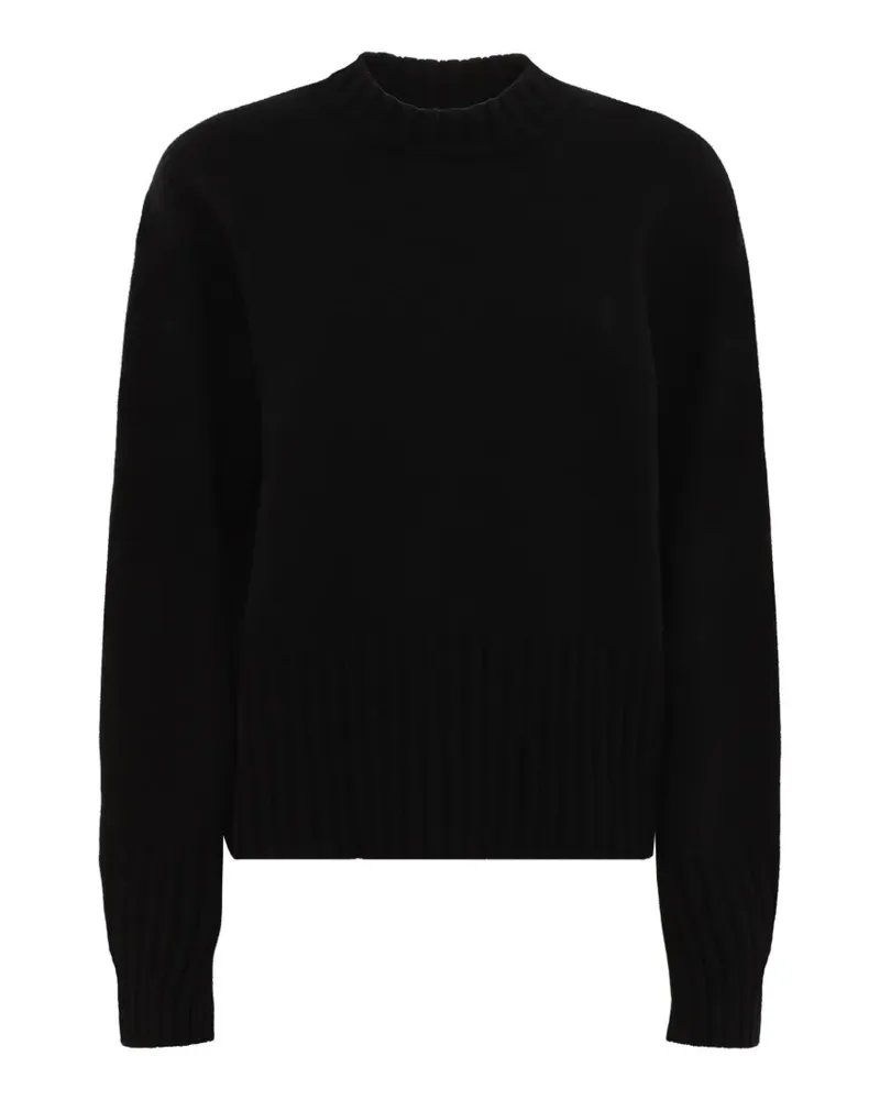 Laneus Pullover mit Rundhalsausschnitt - Schwarz Schwarz