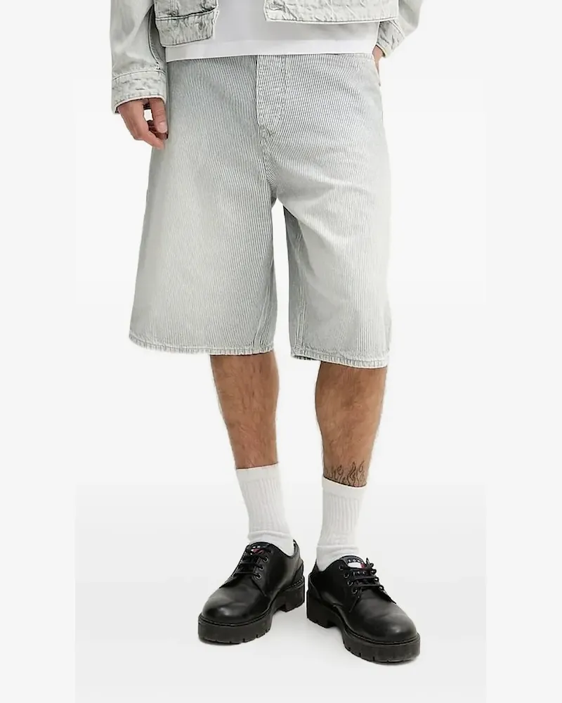 HUGO BOSS Gestreifte Cargo-Shorts - Blau Blau
