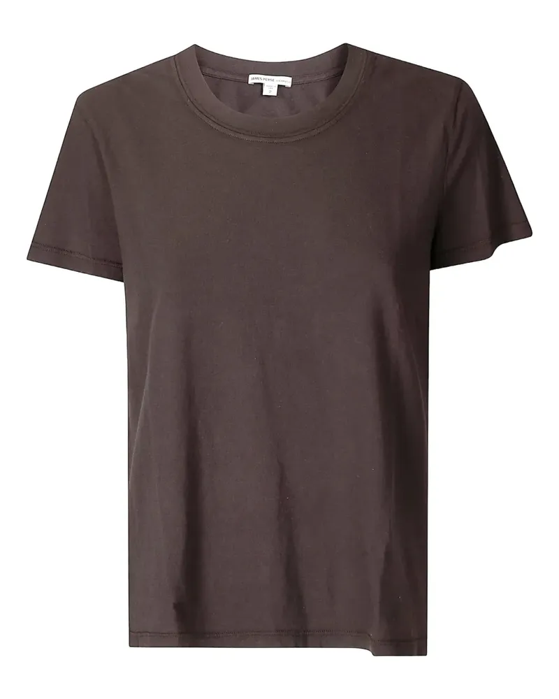 James Perse T-Shirt mit Rundhalsausschnitt - Braun Braun