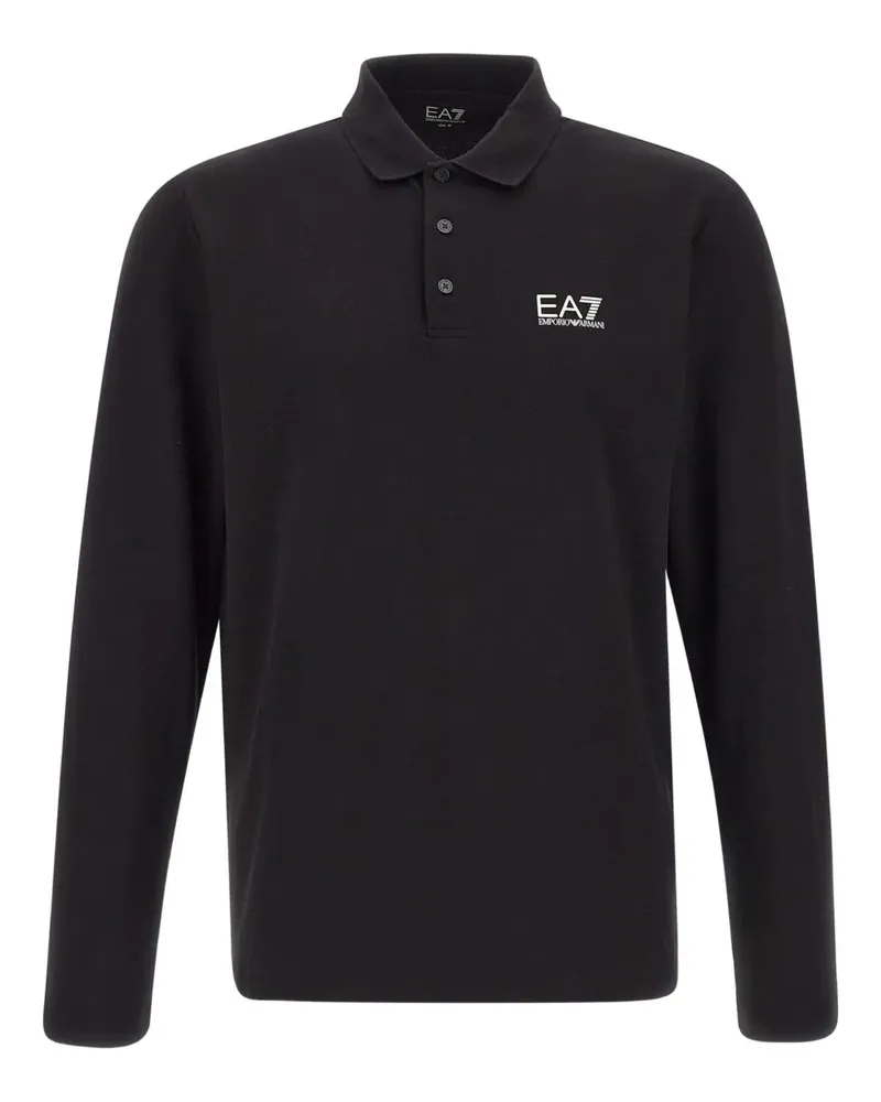 EA7 Core Identity Poloshirt - Schwarz Schwarz