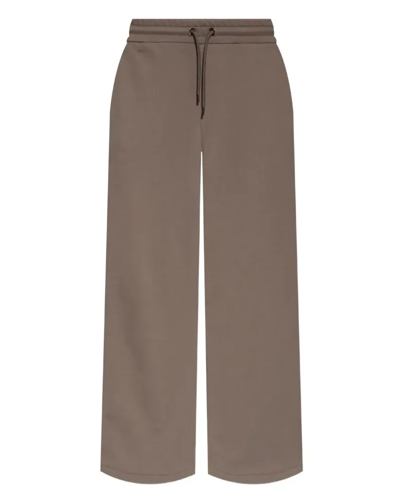 Emporio Armani drawstring embroidered sweatpants - Braun Braun