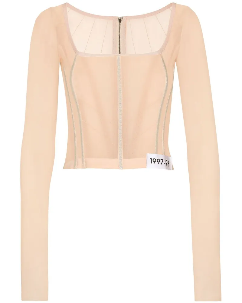 Dolce & Gabbana Oberteil mit langen Ärmeln - Nude Nude