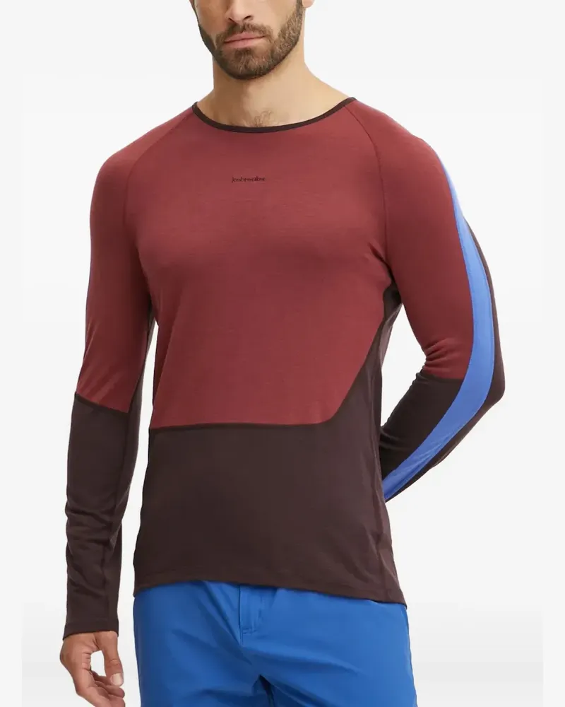 Icebreaker Klassisches Langarmshirt - Rot Rot