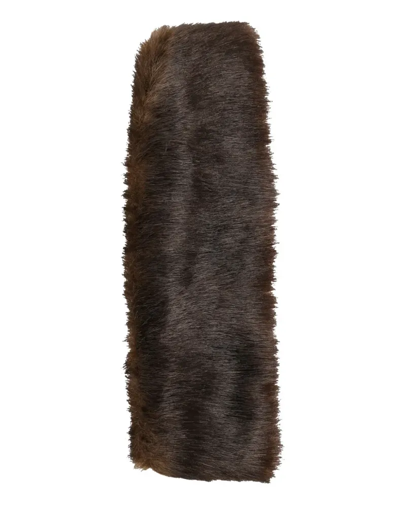 AMOMENTO fluffy hair band - Braun Braun