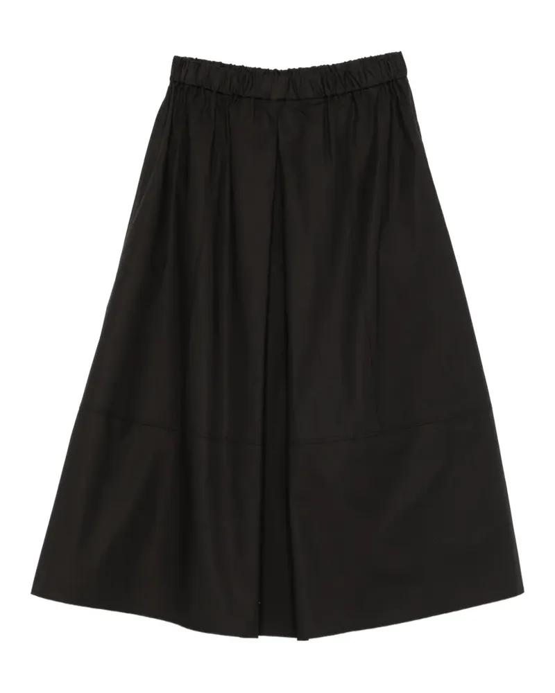 Antonelli Firenze elasticated-waistband flared midi skirt - Schwarz Schwarz