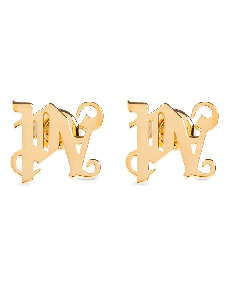 Palm Angels Ohrstecker mit Gothic-Initiale - Gold Gold