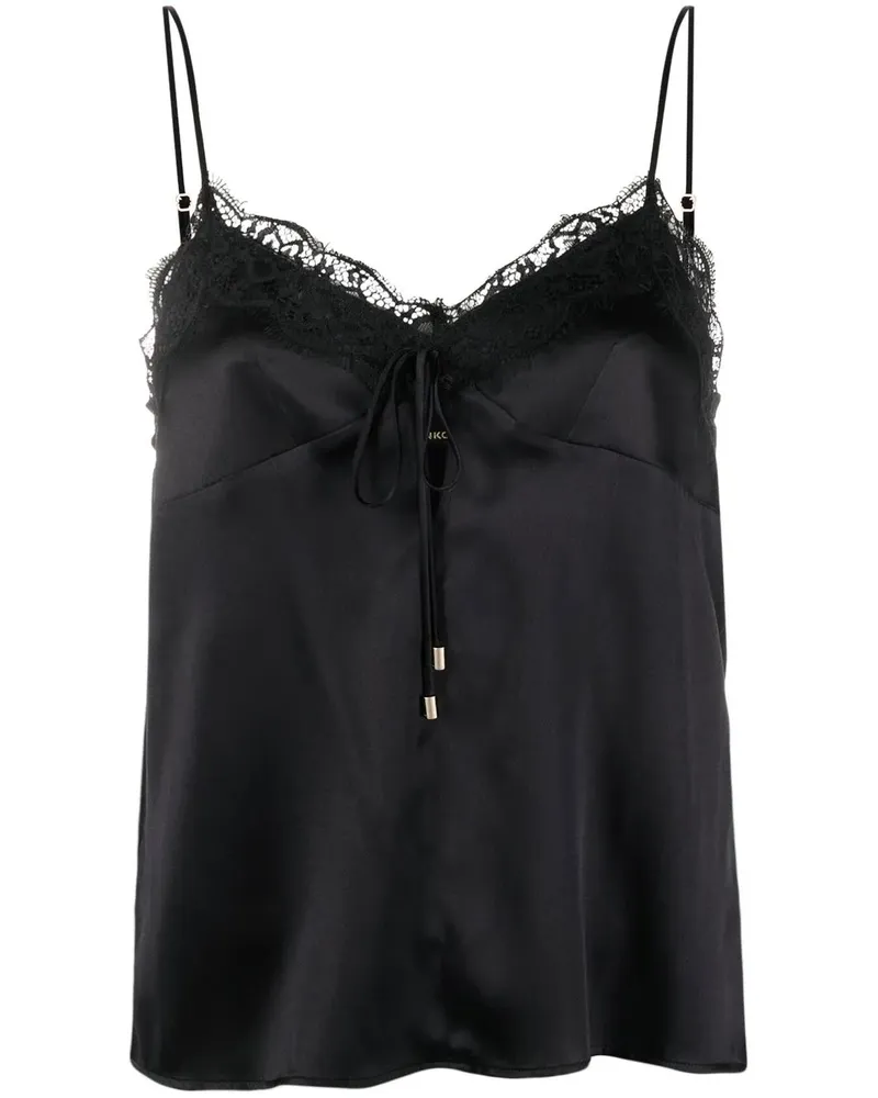 Pinko Oberteil mit Spitze - Schwarz Schwarz