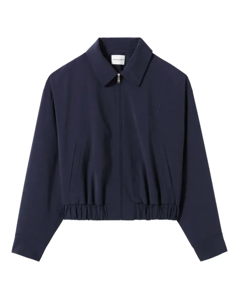 Claudie Pierlot Cropped-Jacke mit Reißverschluss - Blau Blau