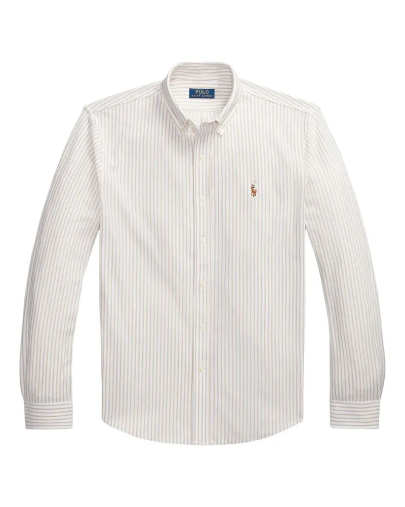 Ralph Lauren Gestreiftes Button-down-Hemd - Weiß Weiß