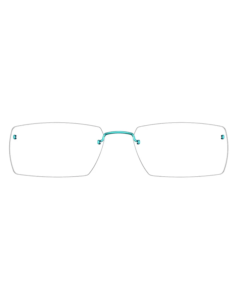 Lindberg Spirit 2516 rimless rectangle-frame glasses - Blau Blau