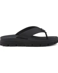 Prada Flip-Flops mit Logo Schwarz