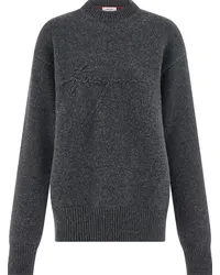 Ferragamo Klassischer Pullover Grau