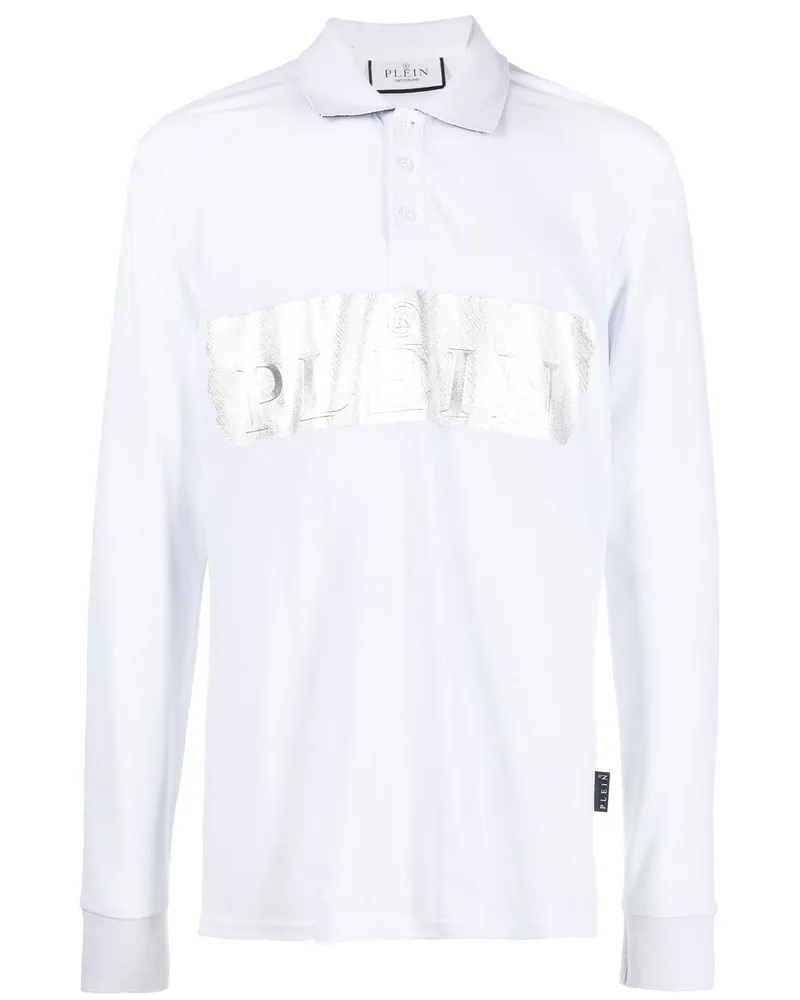Philipp Plein Poloshirt mit Logo-Print - Weiß Weiß