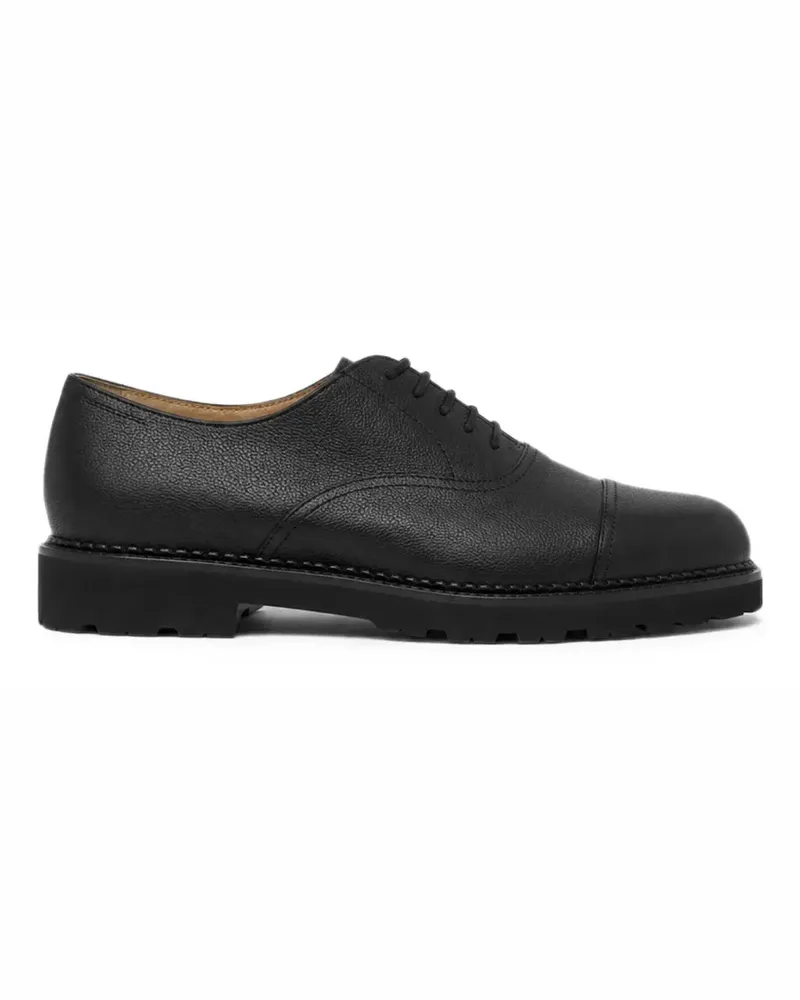 Scarosso Gehämmerte Rupert Oxford-Schuhe - Schwarz Schwarz