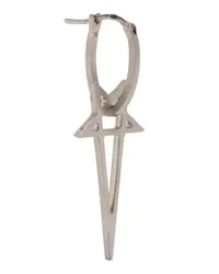 Rick Owens Pentagram Ohrring Silber