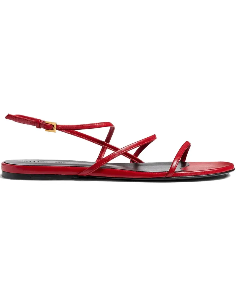 KHAITE Flache Loop Sandalen - Rot Rot