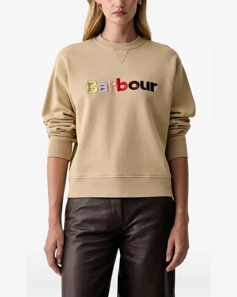 Barbour Ashdown embroidered-logo sweater - Nude Nude