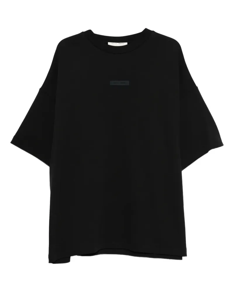 Fear of God 90s Fit Pique T-Shirt mit rundem Ausschnitt - Schwarz Schwarz