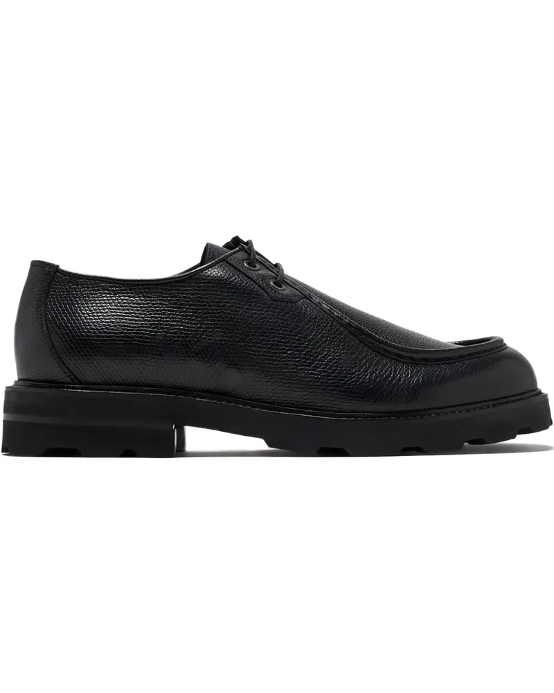 Brioni Strukturierte Derby-Schuhe - Schwarz Schwarz