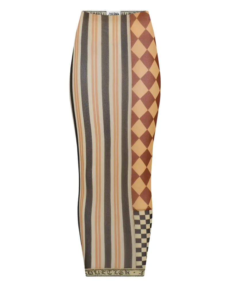 Jean Paul Gaultier Maxirock im Patchwork-Look - Nude Nude