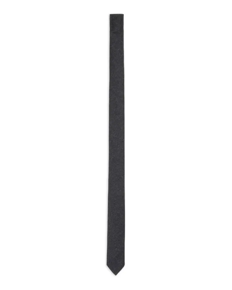 Thom Browne pointed-tip wool tie - Grau Grau