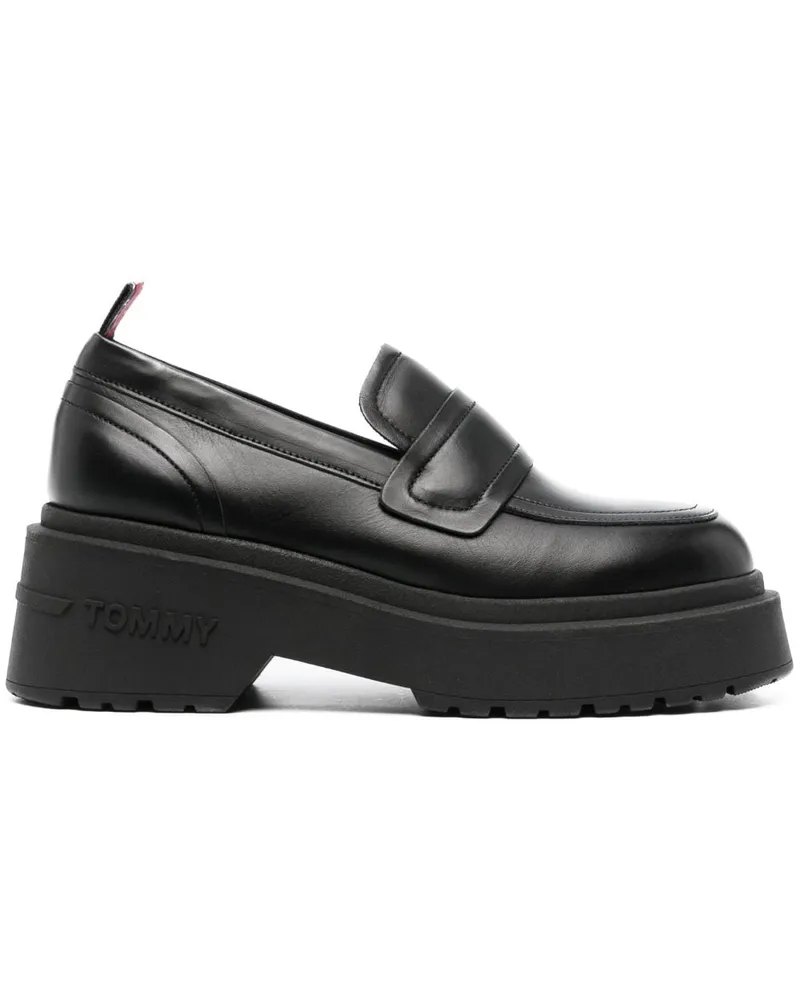 Tommy Hilfiger Loafer mit Fransen Schwarz