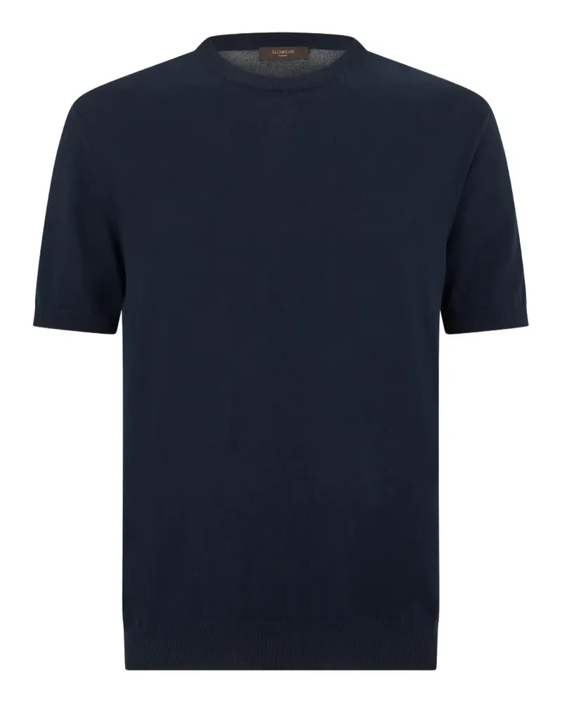 Slowear T-Shirt mit Rundhalsausschnitt - Blau Blau