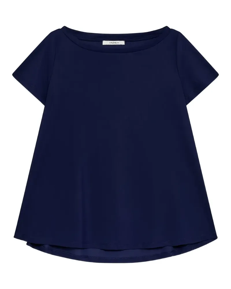 Maliparmi T-Shirt mit U-Boot-Ausschnitt - Blau Blau