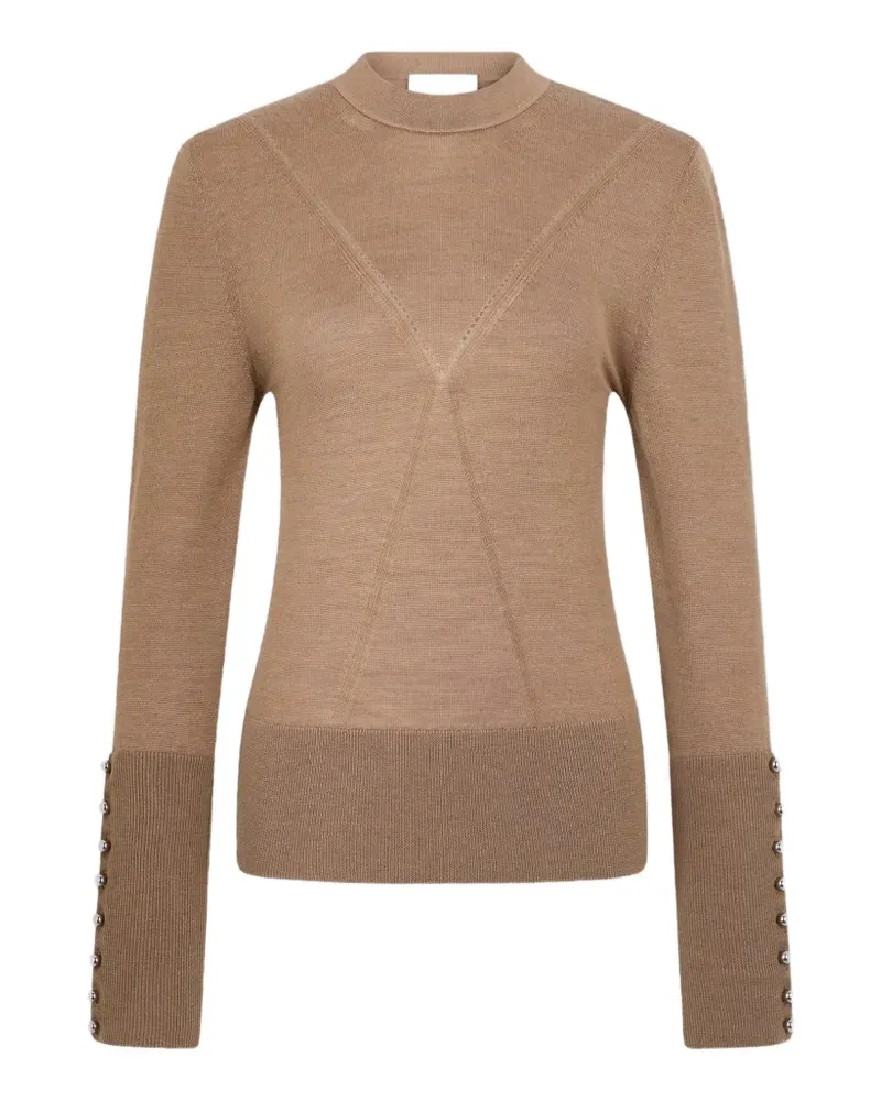 Paco Rabanne Langarmshirt mit Knöpfen - Braun Braun