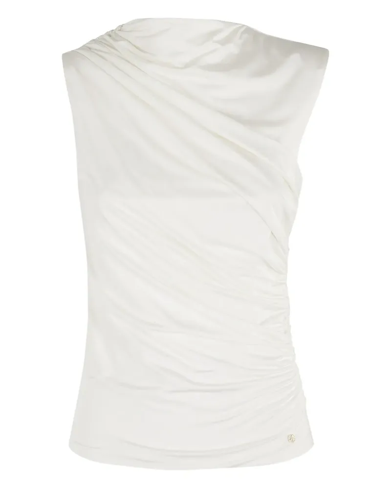 Anine Bing Drapiertes Top - Weiß Weiß