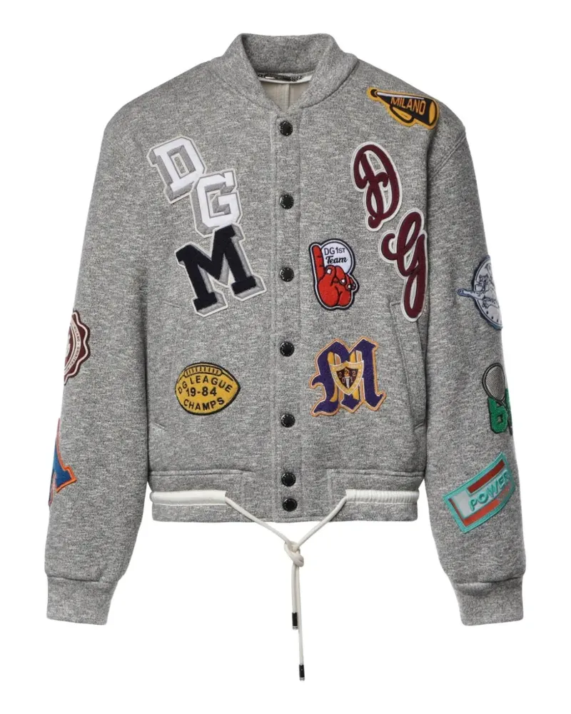 Dolce & Gabbana Bomberjacke aus Fleece - Grau Grau