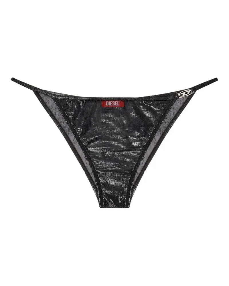 Diesel Slip im Metallic-Look - Schwarz Schwarz