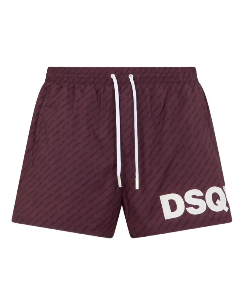 Dsquared2 Mittellange Badeshorts - Violett Violett