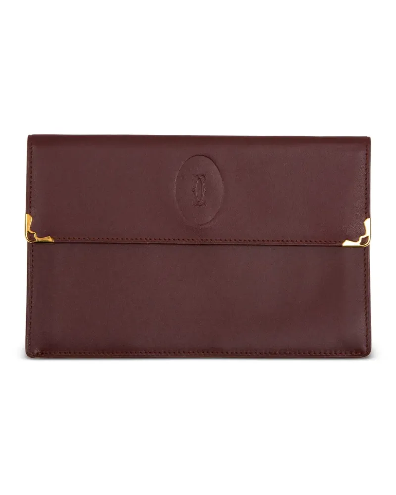 Cartier 1990s Clutch aus Leder - Rot Rot