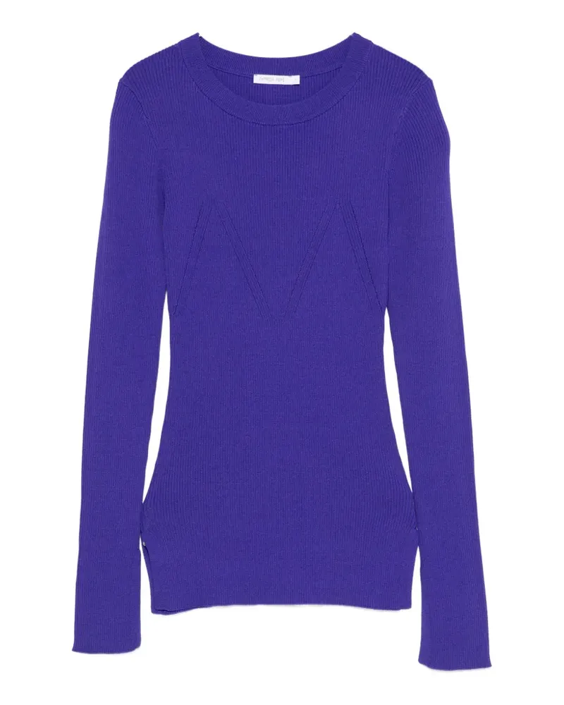 Patrizia Pepe ribbed-knit slim-fit knit - Violett Violett