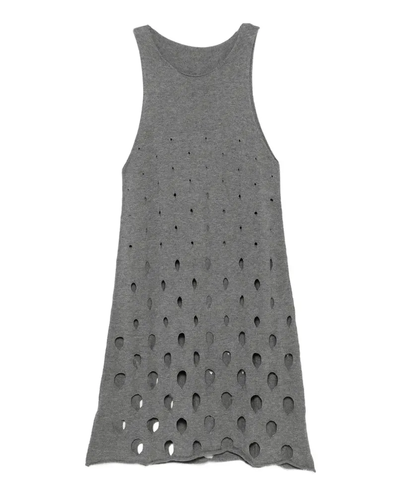 GIMAGUAS Aros perforated sleeveless dress - Grau Grau