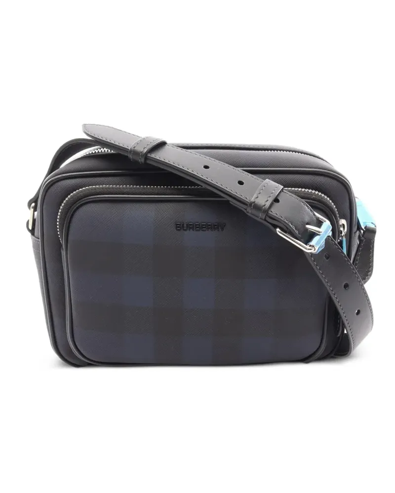 Burberry 2010s Paddy Schultertasche mit Karomuster - Blau Blau
