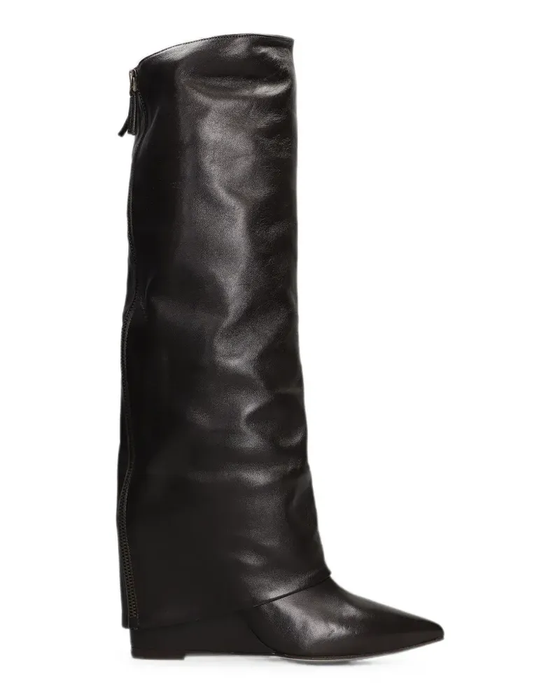 The Seller pointed-toe wedge boots - Braun Braun