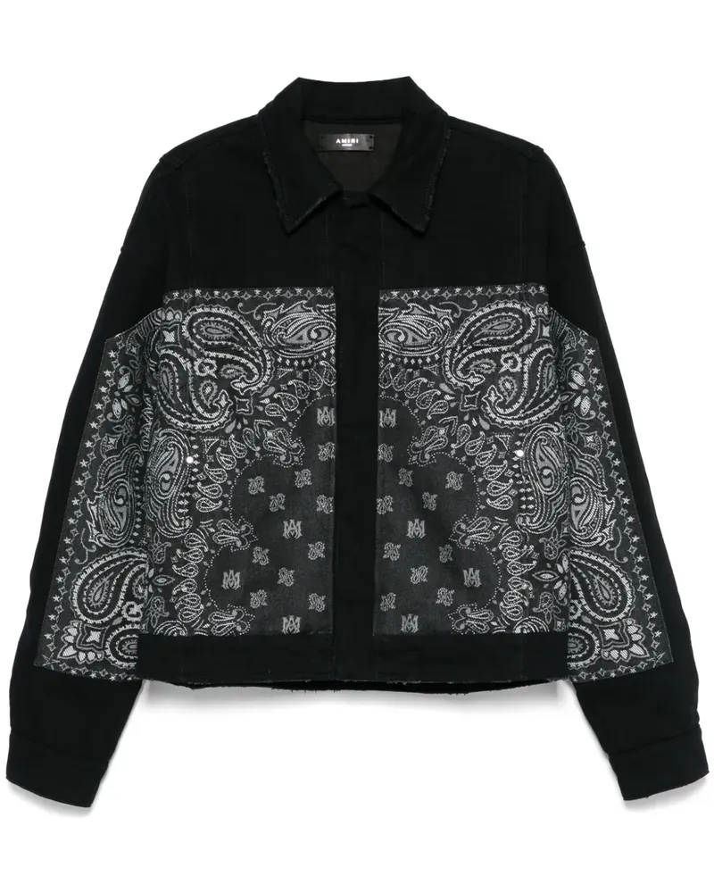 Amiri Jacke mit Paisleymuster - Schwarz Schwarz