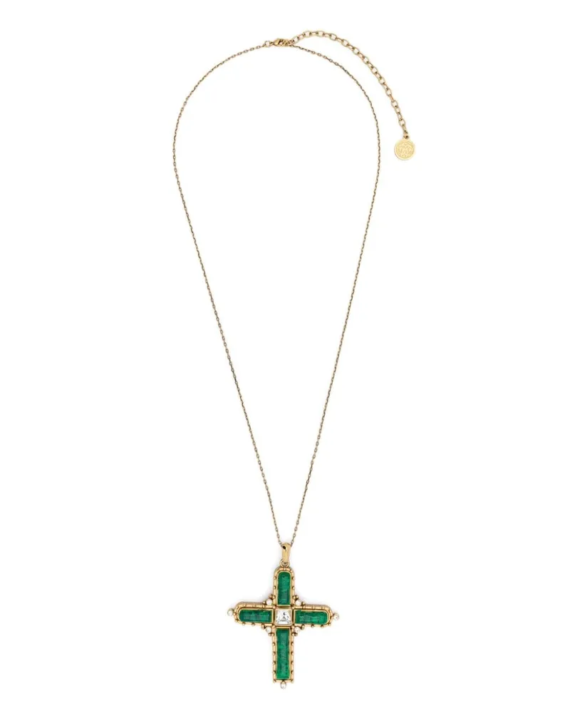 Roberto Cavalli Halskette mit Kreuz Gold