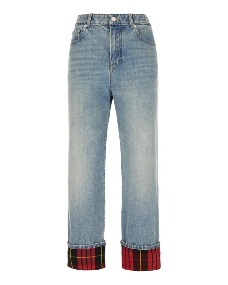 Alexander McQueen Ausgewaschene Jeans - Blau Blau