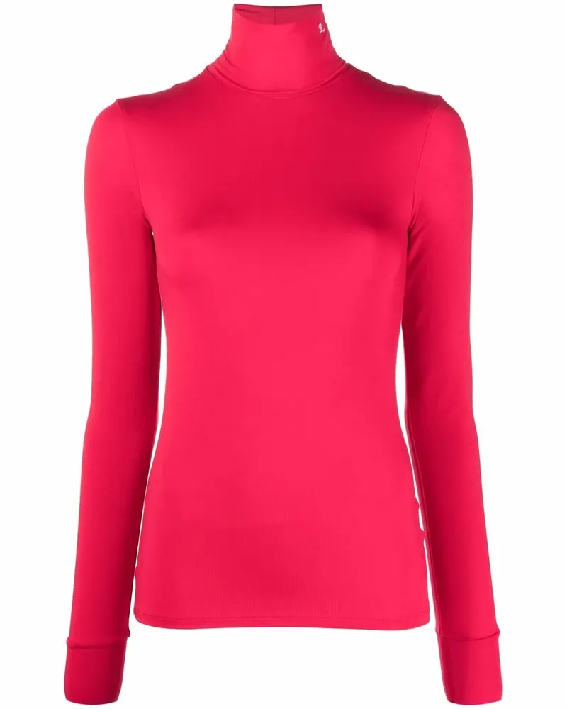 Raf Simons Jerseyoberteil mit Rollkragen - Rot Rot