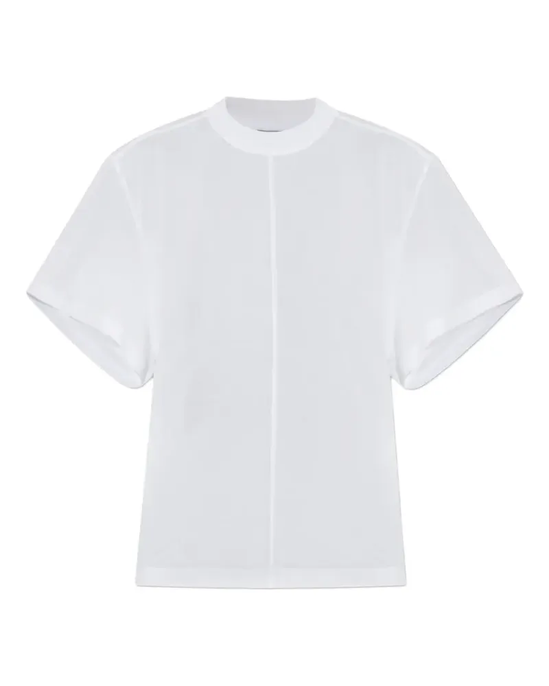 Balenciaga T-Shirt mit asymmetrischem Saum - Weiß Weiß