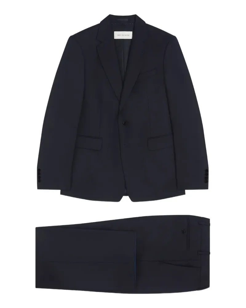 Dries van Noten Schmaler Anzug - Blau Blau