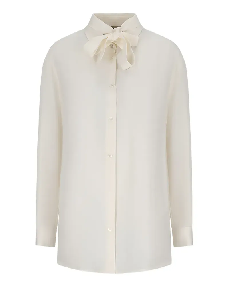 Herno bow-detail shirt - Nude Nude