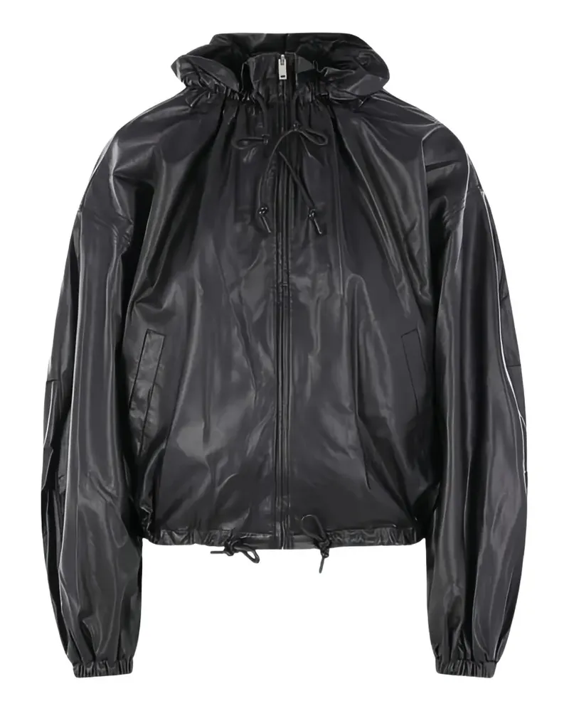 Isabel Marant Kapuzenjacke mit Kordelzug - Schwarz Schwarz